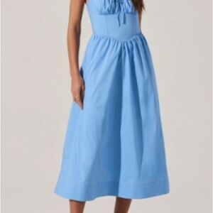 ASTR the Label Elegant Blue Midi Dress